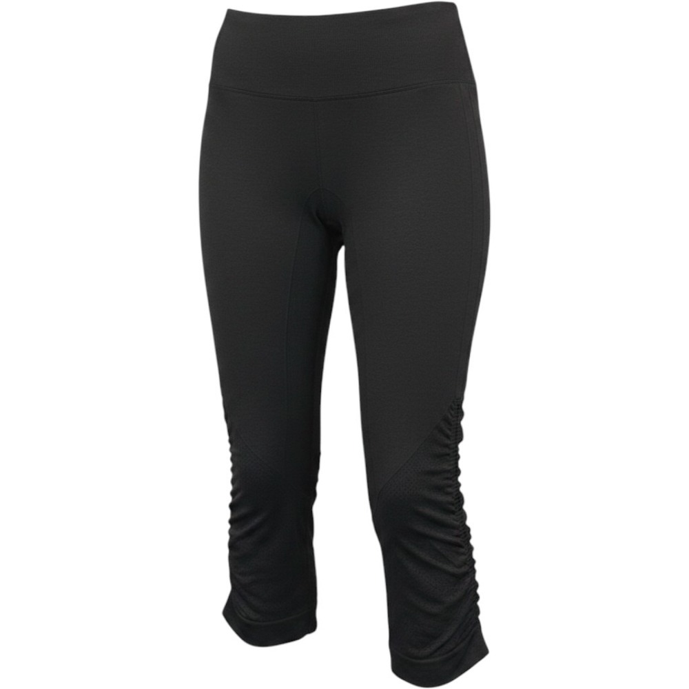 Lululemon Ebb to Street Tight Crop Black Ruched Seamless Yoga Leggings